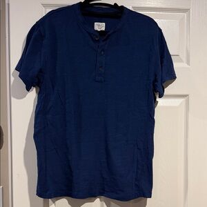 rag & bone Navy Short Sleeve Henley